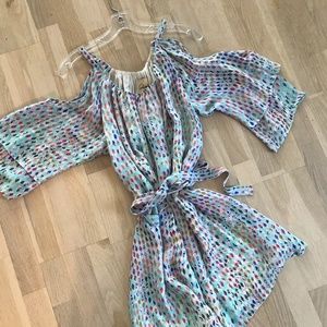 Alcee lined 100% silk summer wedding tunic dress